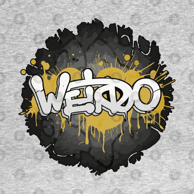 Weirdo | Minimalistic Graffiti Typography Art by diegotorres